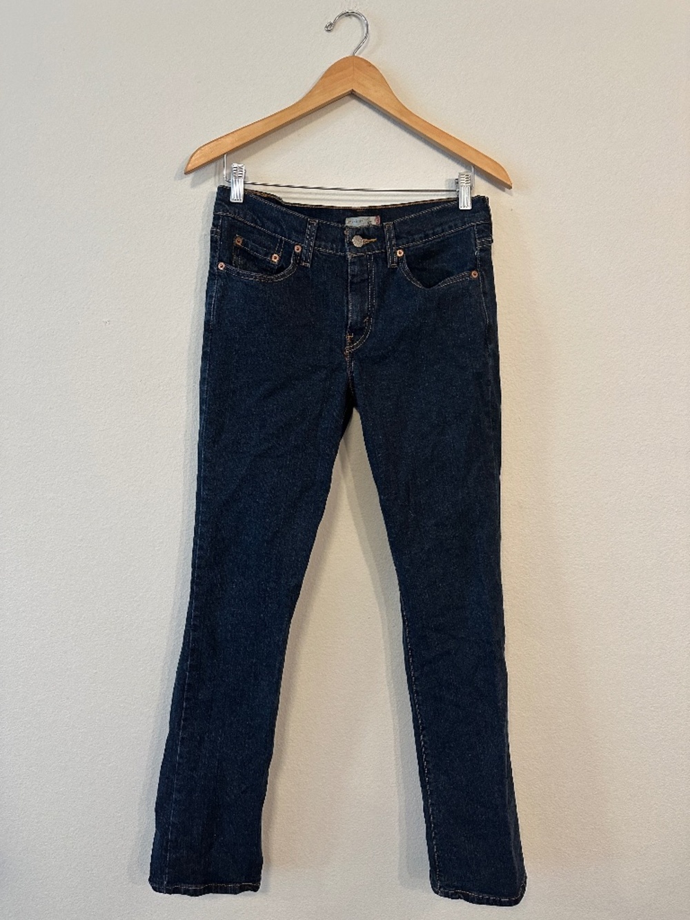 Levi's 505 Straight Leg Jeans Women's 6M Dark Wash Stretch